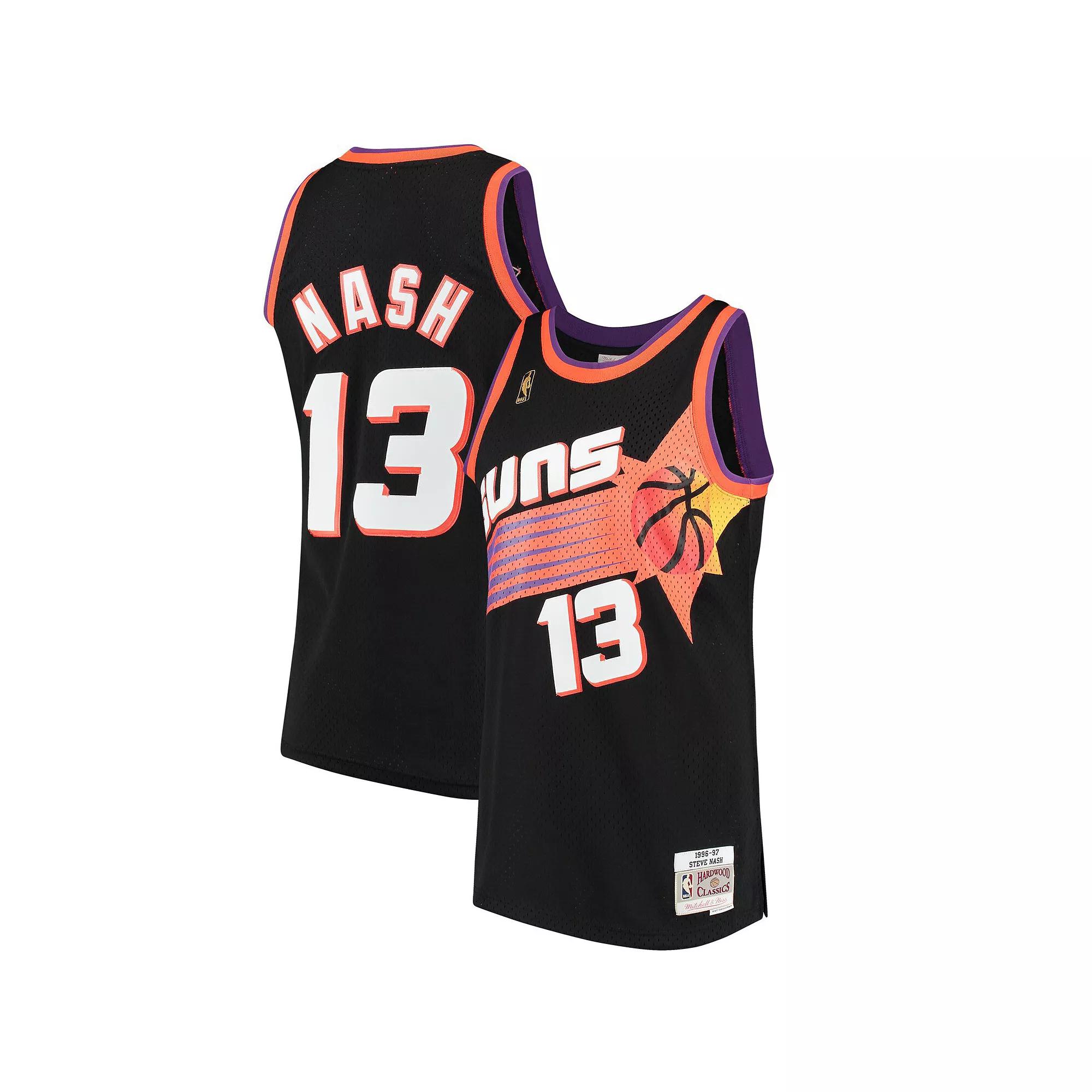 Men's Mitchell & Ness Steve Nash Black Phoenix Suns Hardwood Classics Swingman Jersey,  Product Image