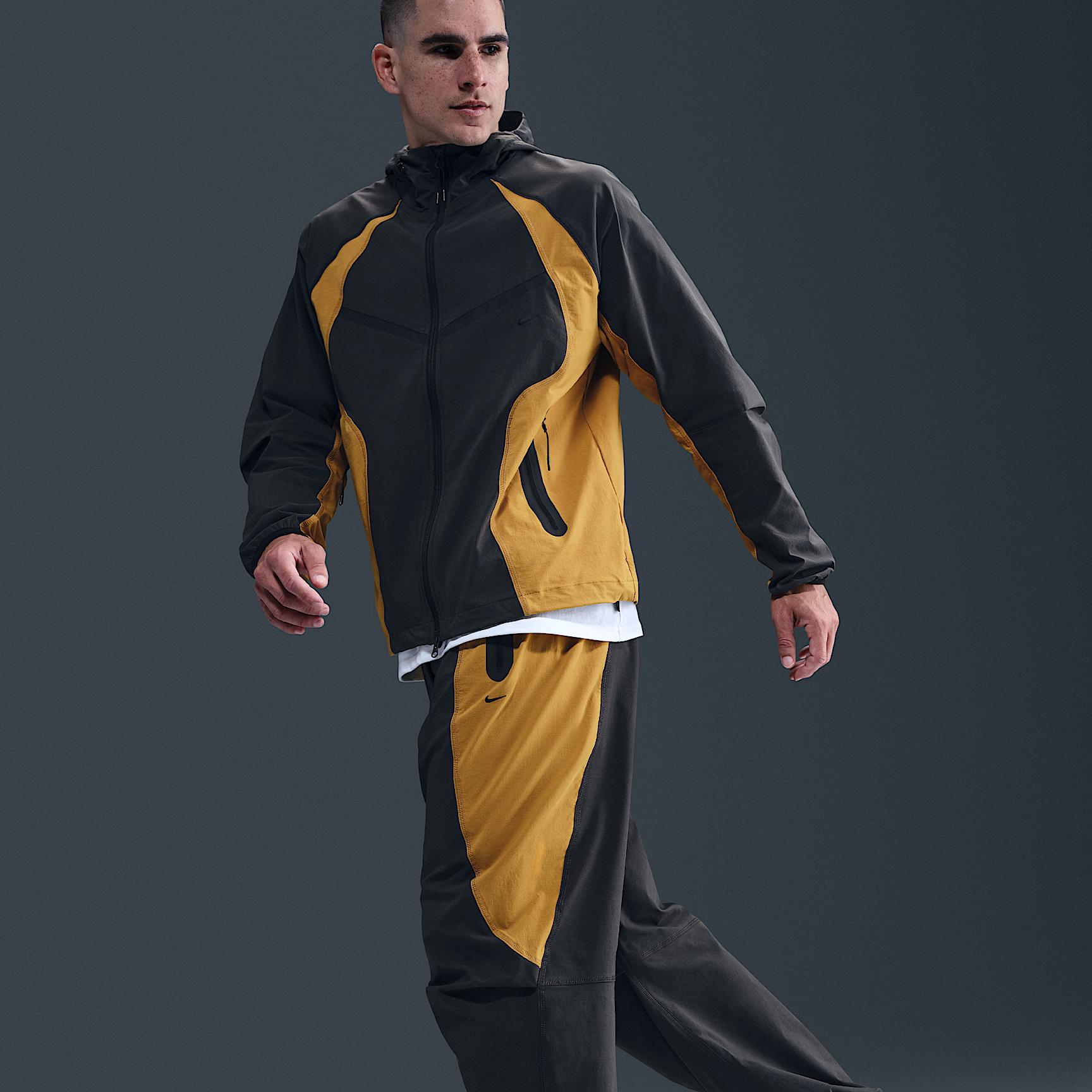 Nike Mens Tech Dri-FIT Woven Color-Block Oversized Pants | IH8466-060 Product Image