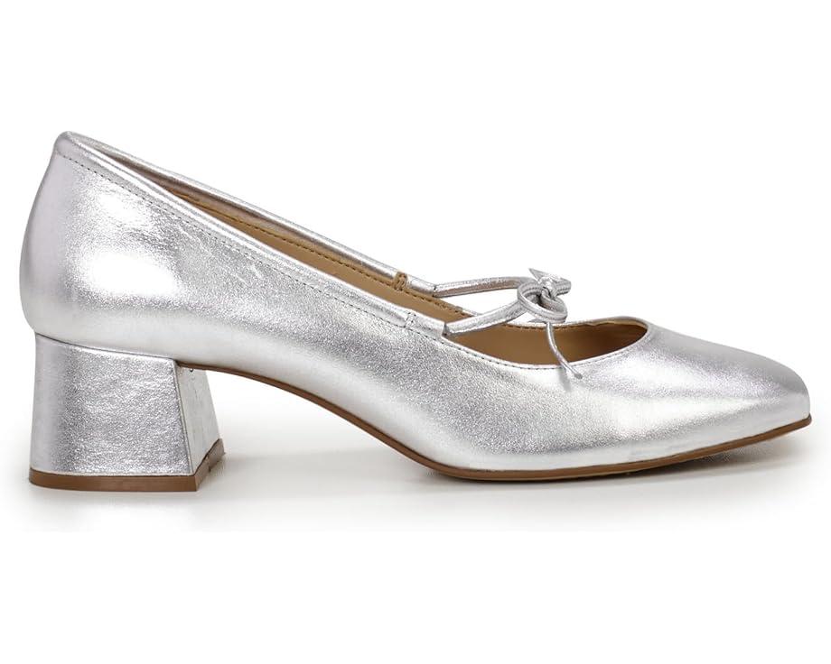 The Nettie Heeled Mary Jane in Metallic Leather Product Image