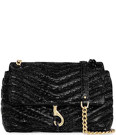 Womens Edie Embossed Leather Crossbody Bag Product Image