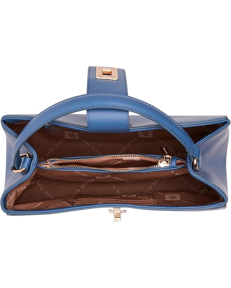 Anne Klein Minimal Satchel with Enamel Turnlock Product Image
