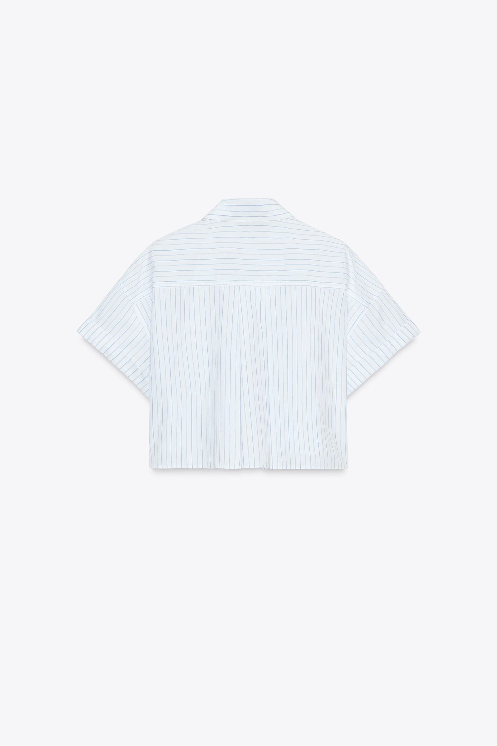 POPLIN CROP SHIRT Product Image