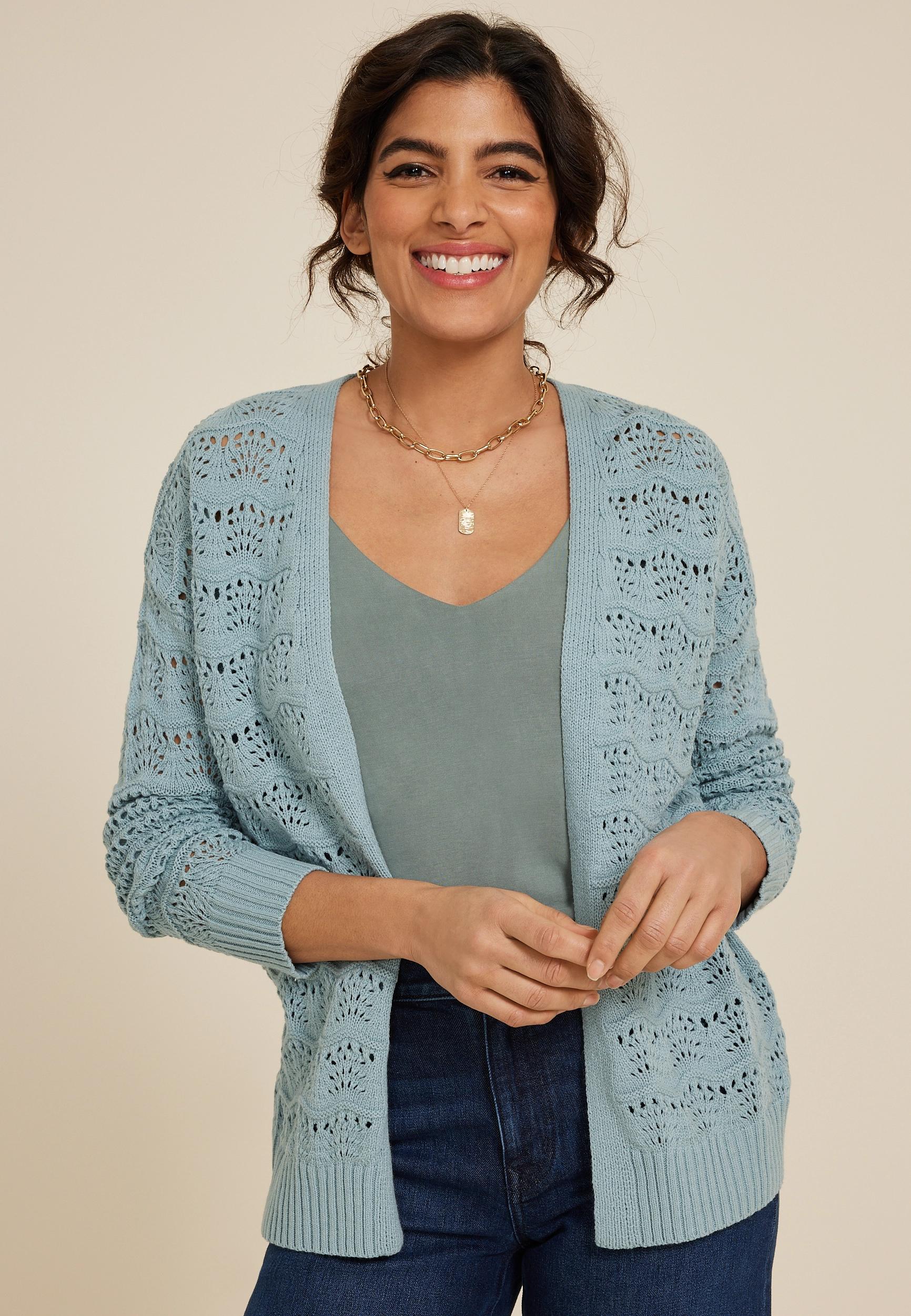 Open Stitch Cardigan Product Image