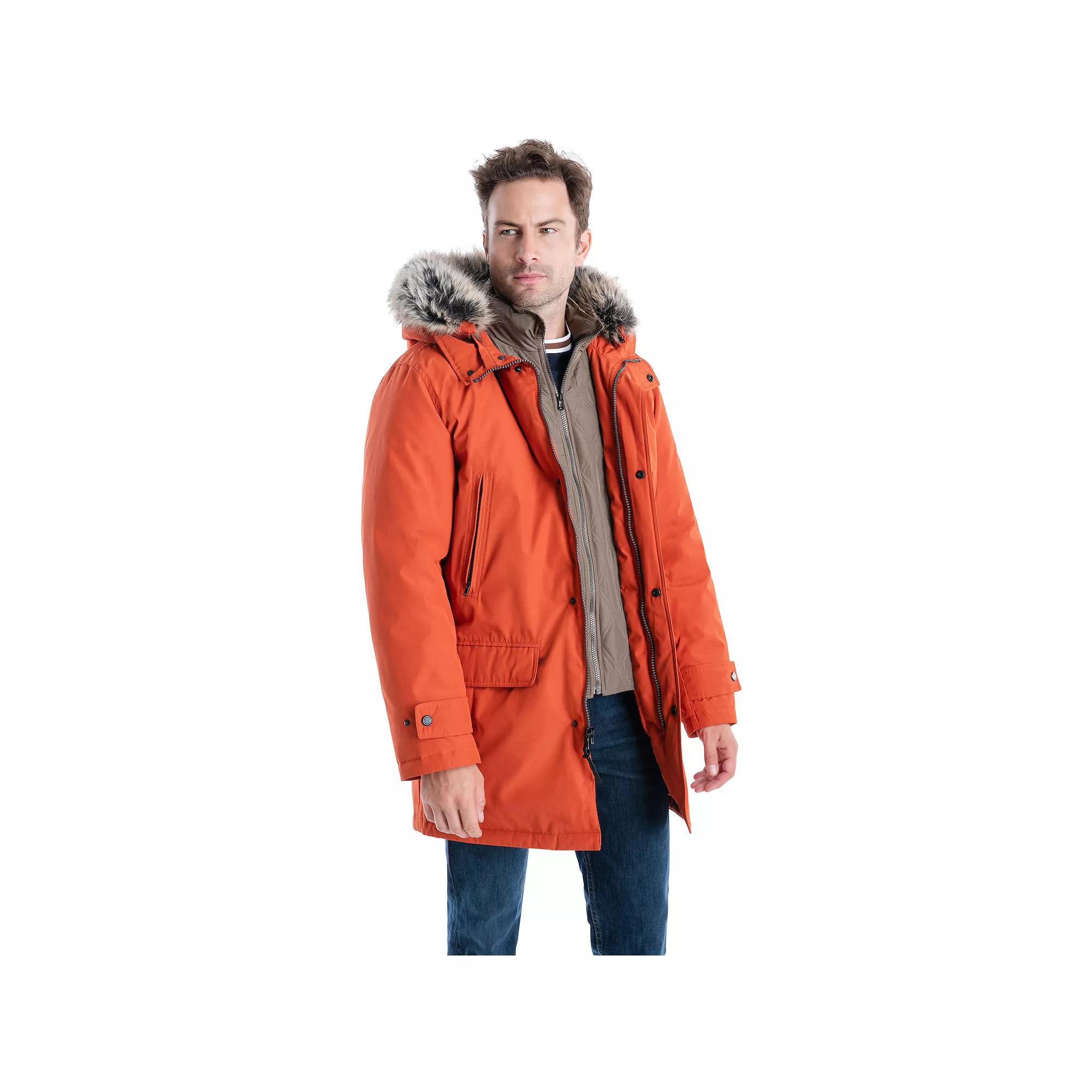 Men's London Fog Arctic Jacket, Size: Medium, Orange Spice Product Image