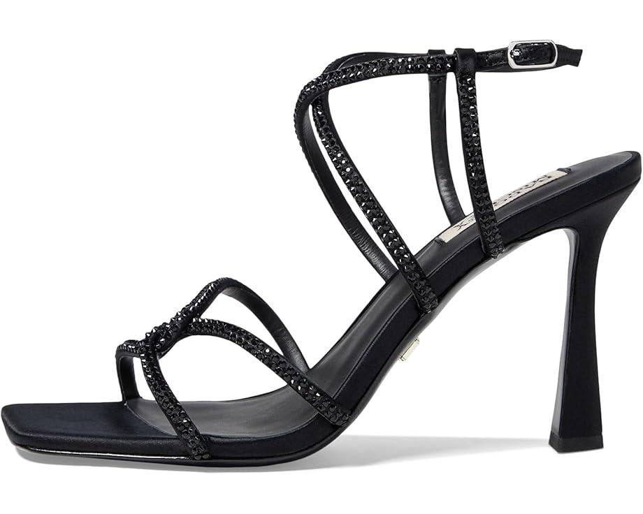 Allie Bow-Trim Satin Sandals Product Image