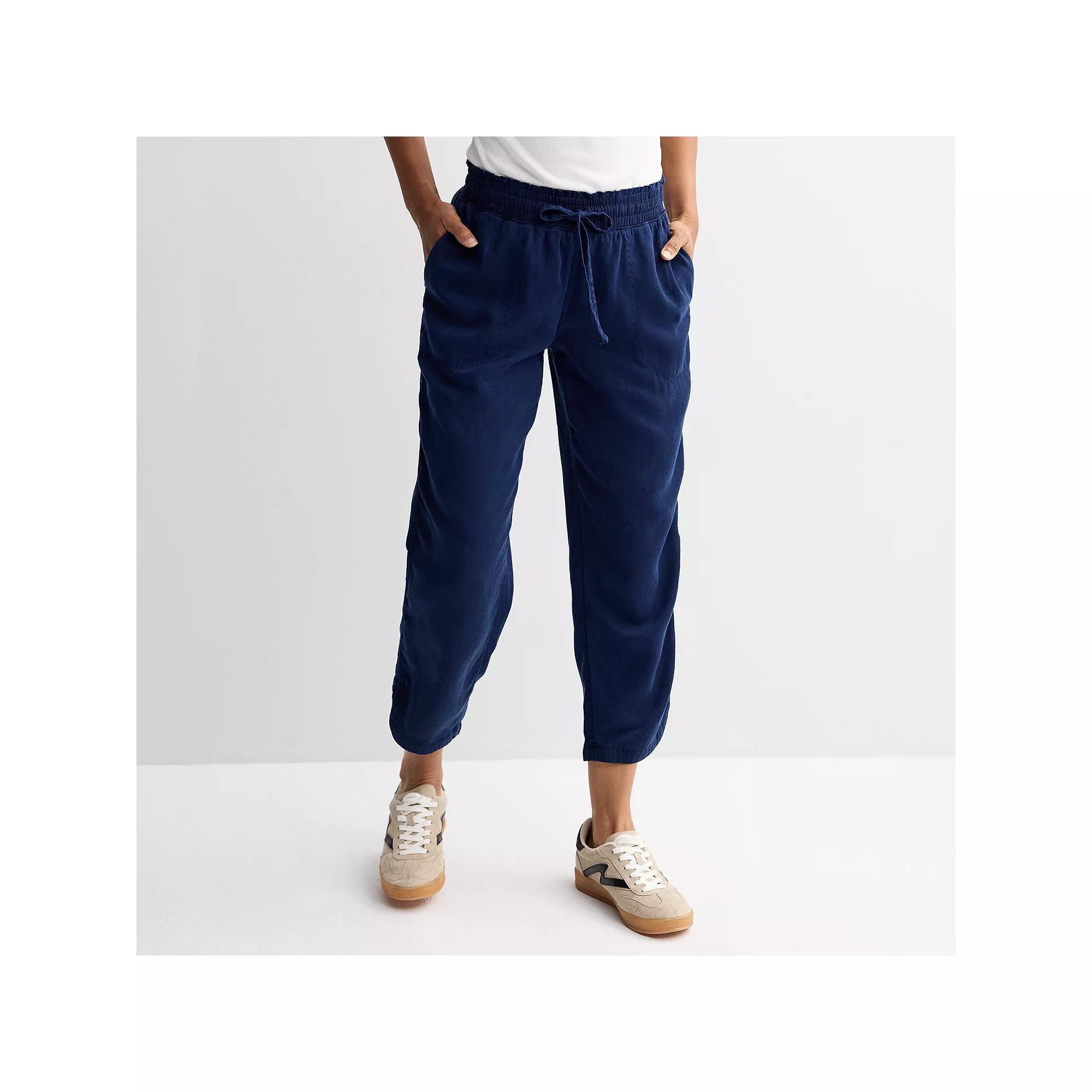 Women's Sonoma Goods For Life® Easy Utility Pants, Size: Medium, Blue Product Image