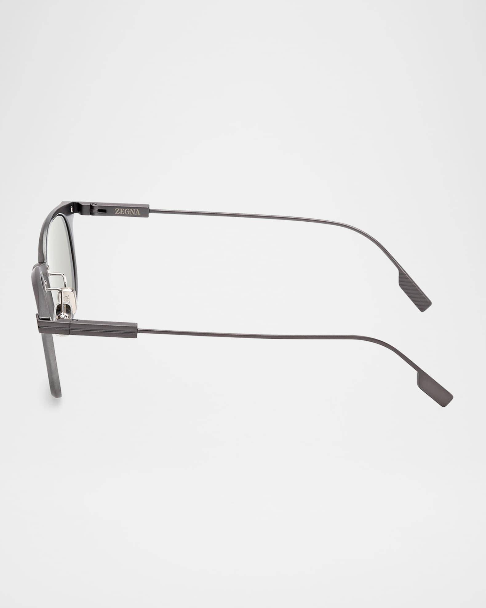 Men's Round Metal Sunglasses Product Image