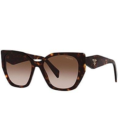 Prada Womens 55mm Gradient Brown Cat Eye Sunglasses Product Image