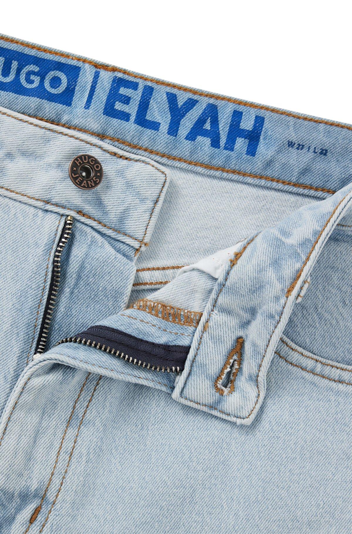 Straight-fit jeans in light-blue stretch denim Product Image