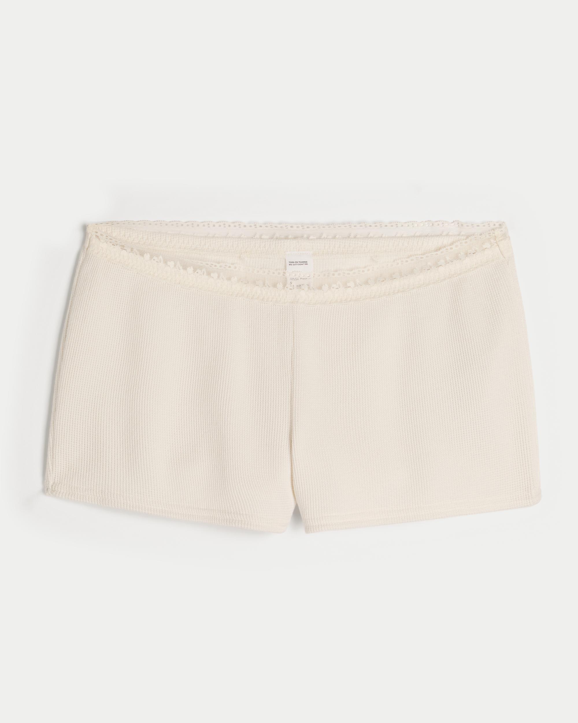 Gilly Hicks Waffle Lace Shortie Shorts Product Image