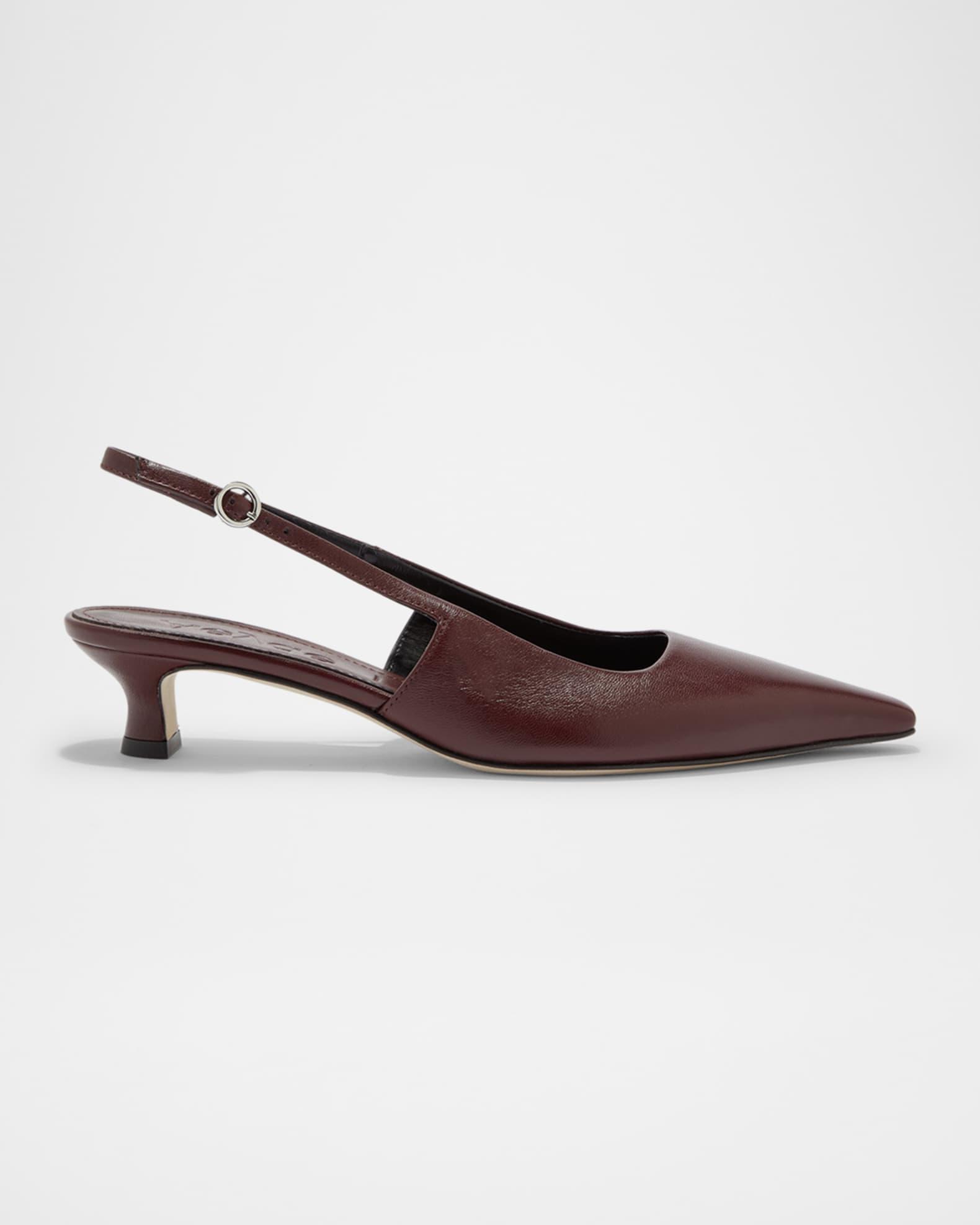 Catrina Nappa Leather Slingback Pumps Product Image