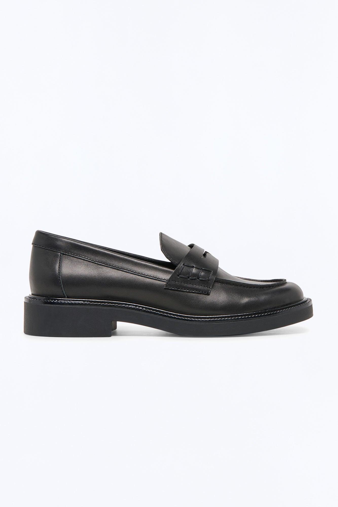 Dolce Vita Tiggy Crinkle Patent Loafers - Black Female Product Image