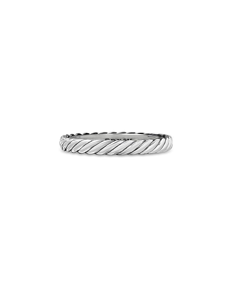 Cable Collectibles Band Ring in Silver, 3mm Product Image