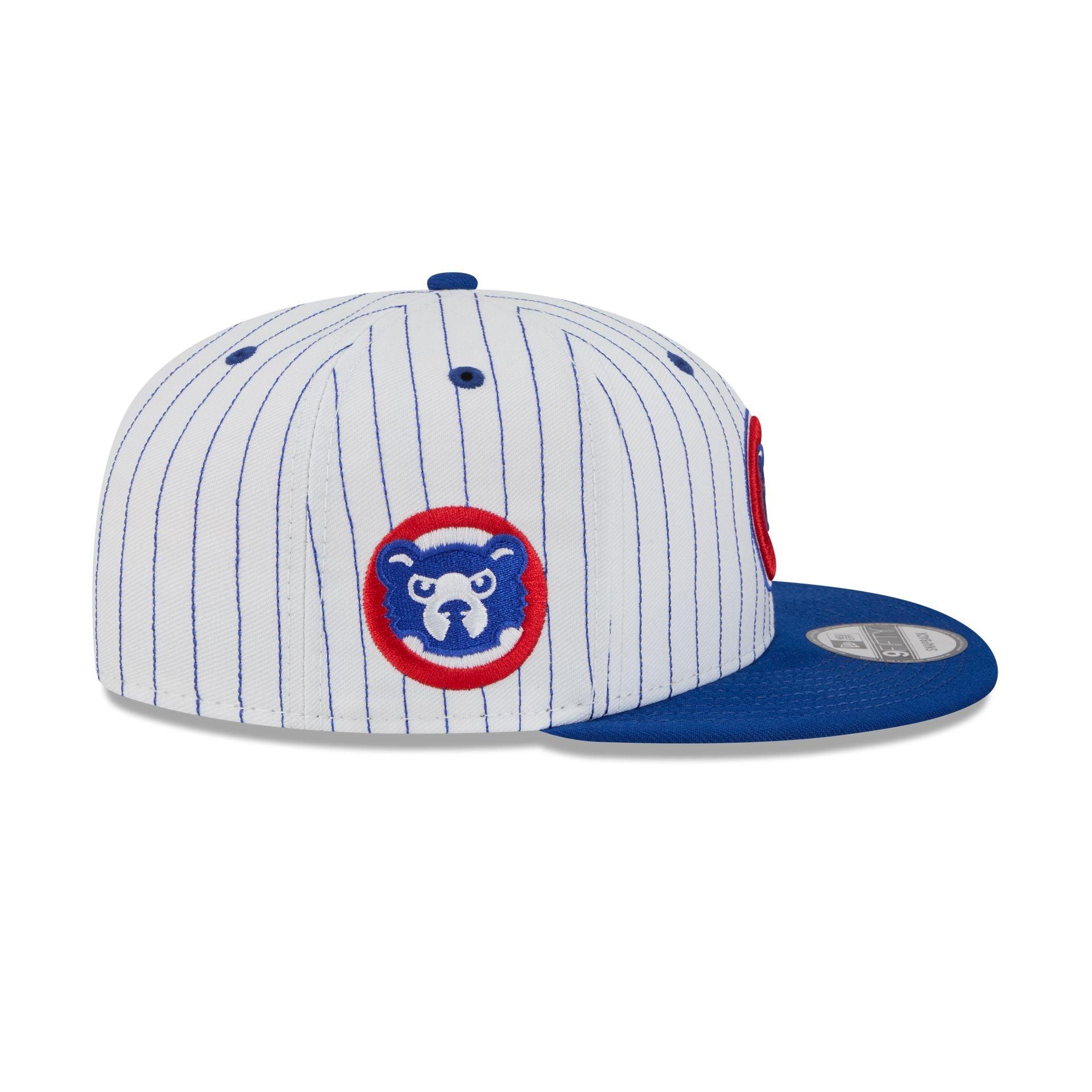 Chicago Cubs Deceptor Pinstripe 9FIFTY Snapback Hat Male Product Image