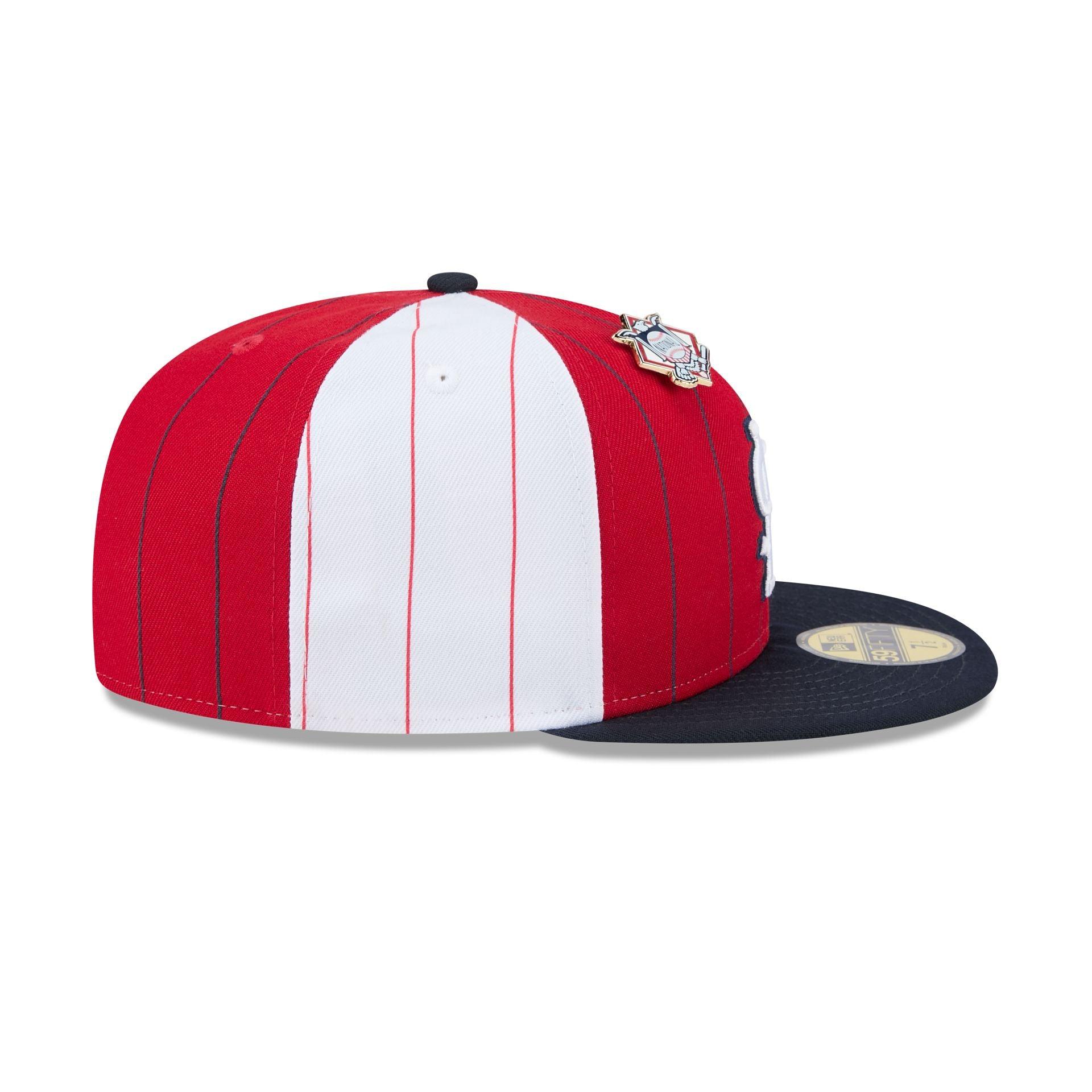 St. Louis Cardinals Pinstripe League Pin 59FIFTY Fitted Hat Male Product Image