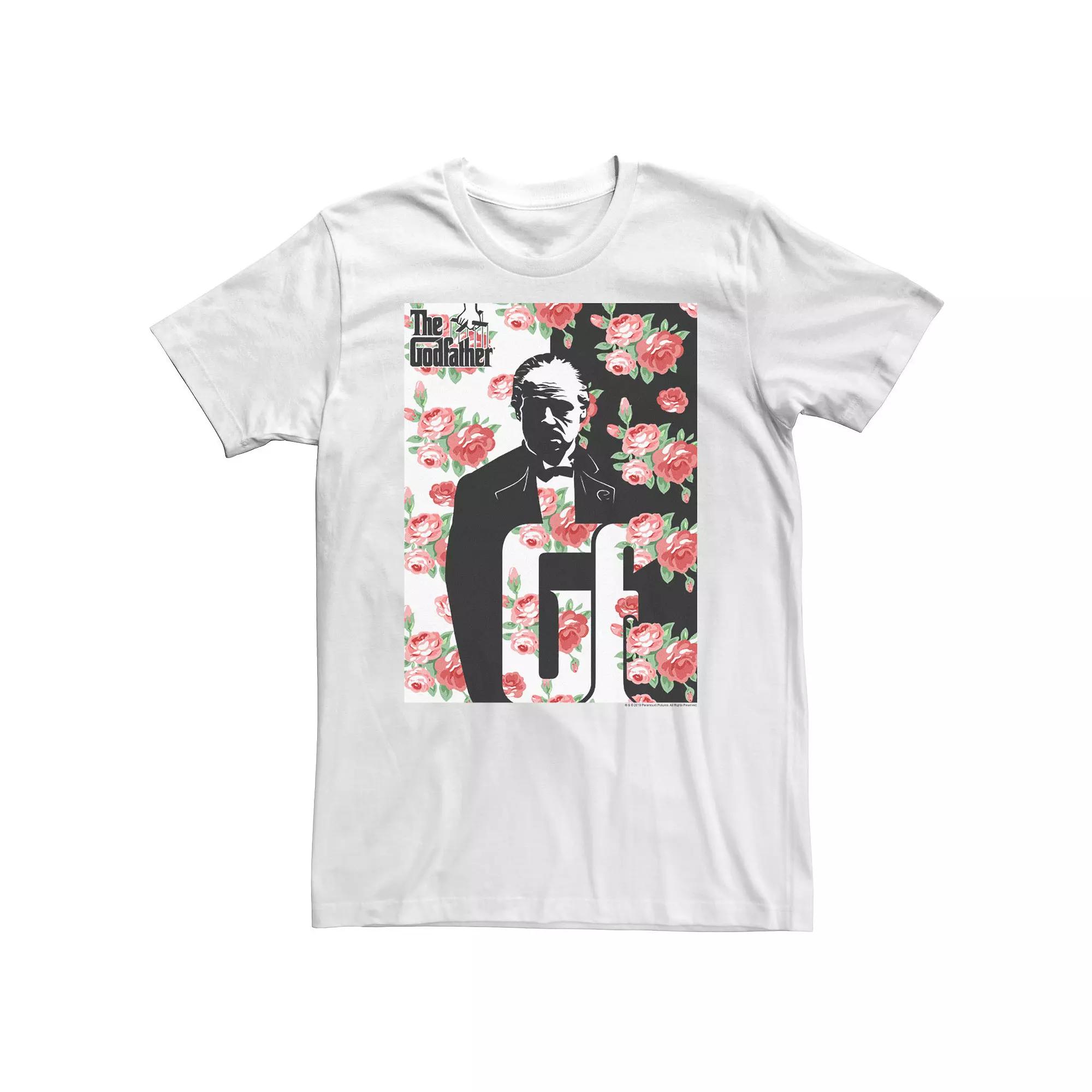 Big & Tall The Godfather The Don Floral Portrait Graphic Tee, Men's,  Product Image