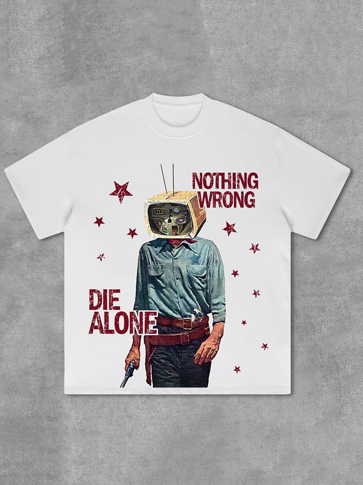 Sopula Nothing Wrong Graphic Print Cotton T-Shirt Product Image