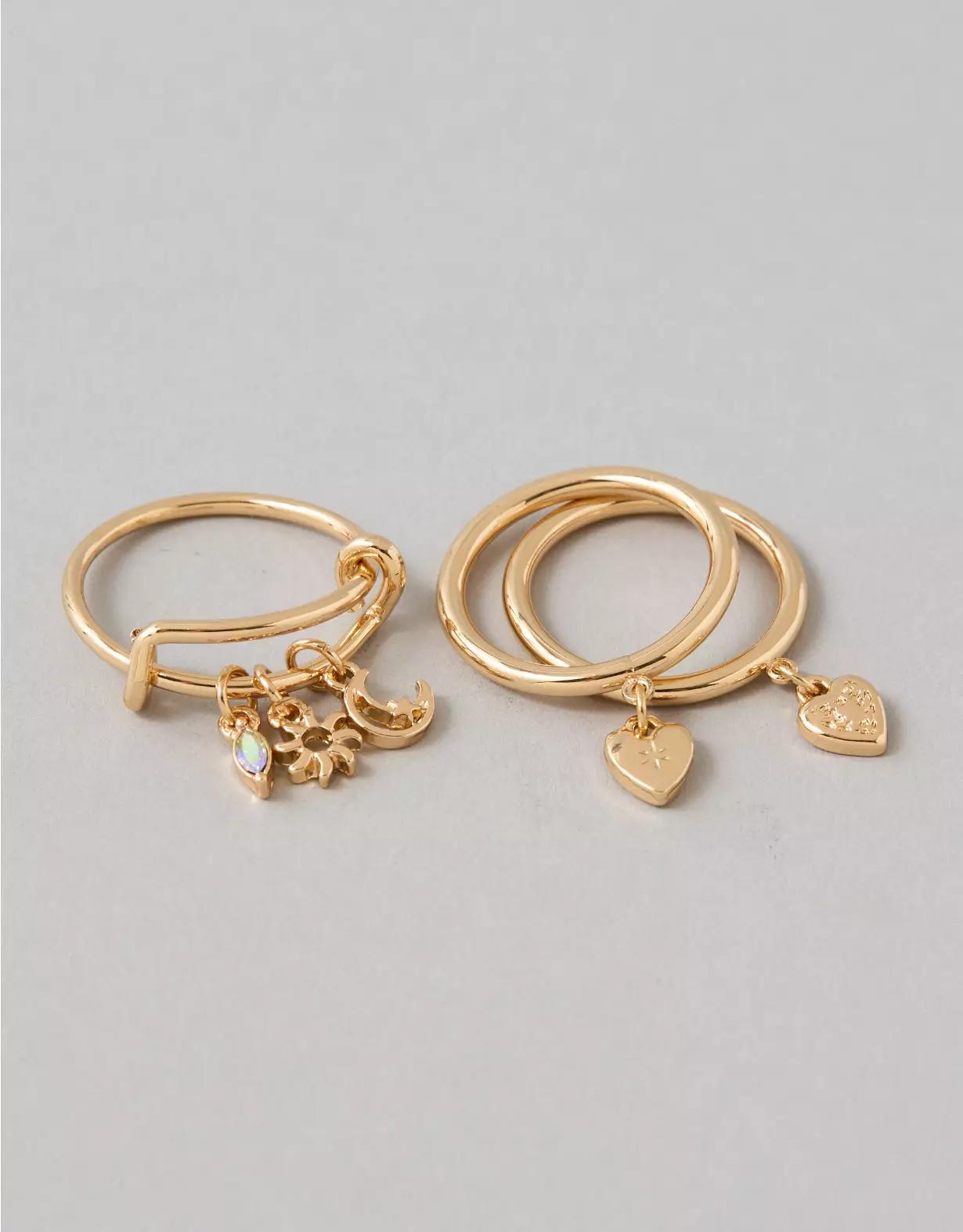 AEO Charm Rings 3-Pack Product Image