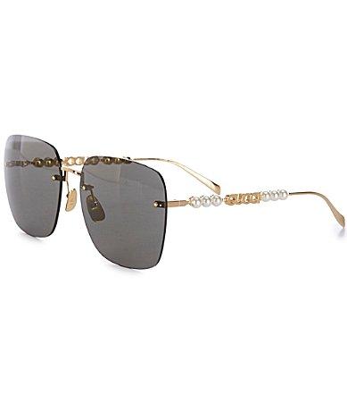 Womens Fashion Show 63MM Square Sunglasses Product Image