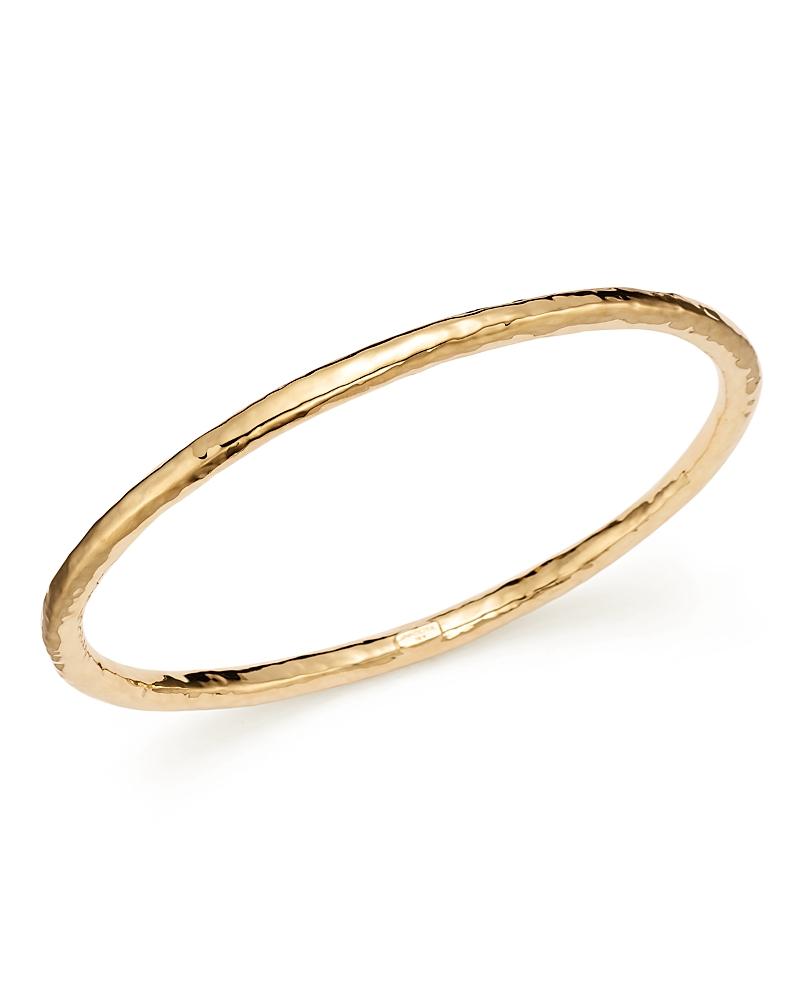 Medium Hammered Bangle in 18K Gold Product Image