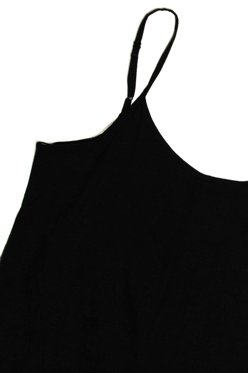 Black Linen Cami Romper Product Image