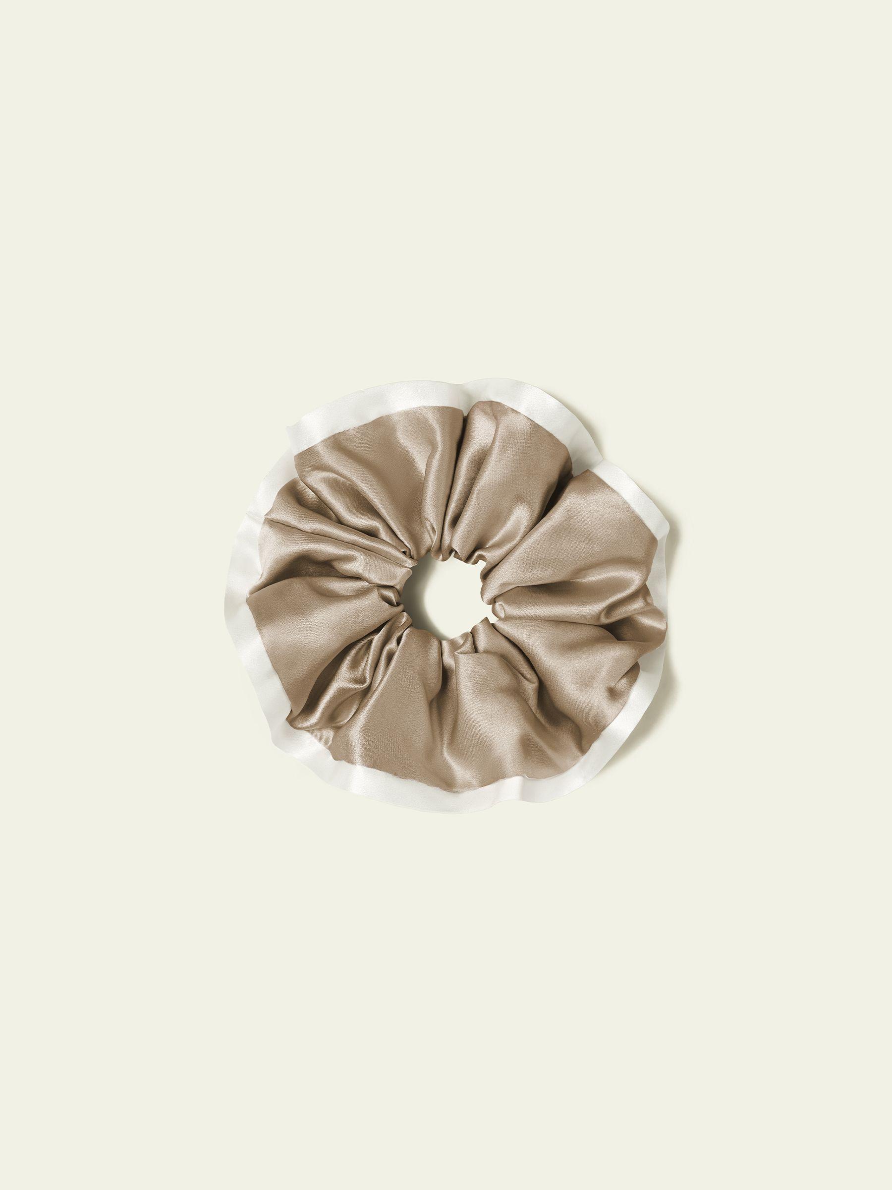 Two-Tone Grace Silk Scrunchie Product Image