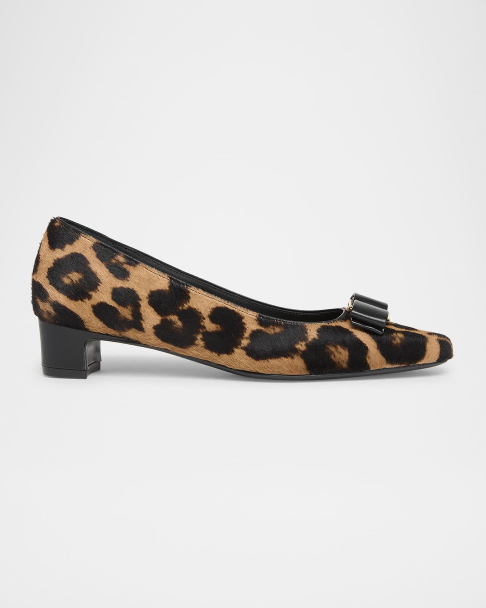 Rirri Leopard Bow Ballerina Pumps Product Image