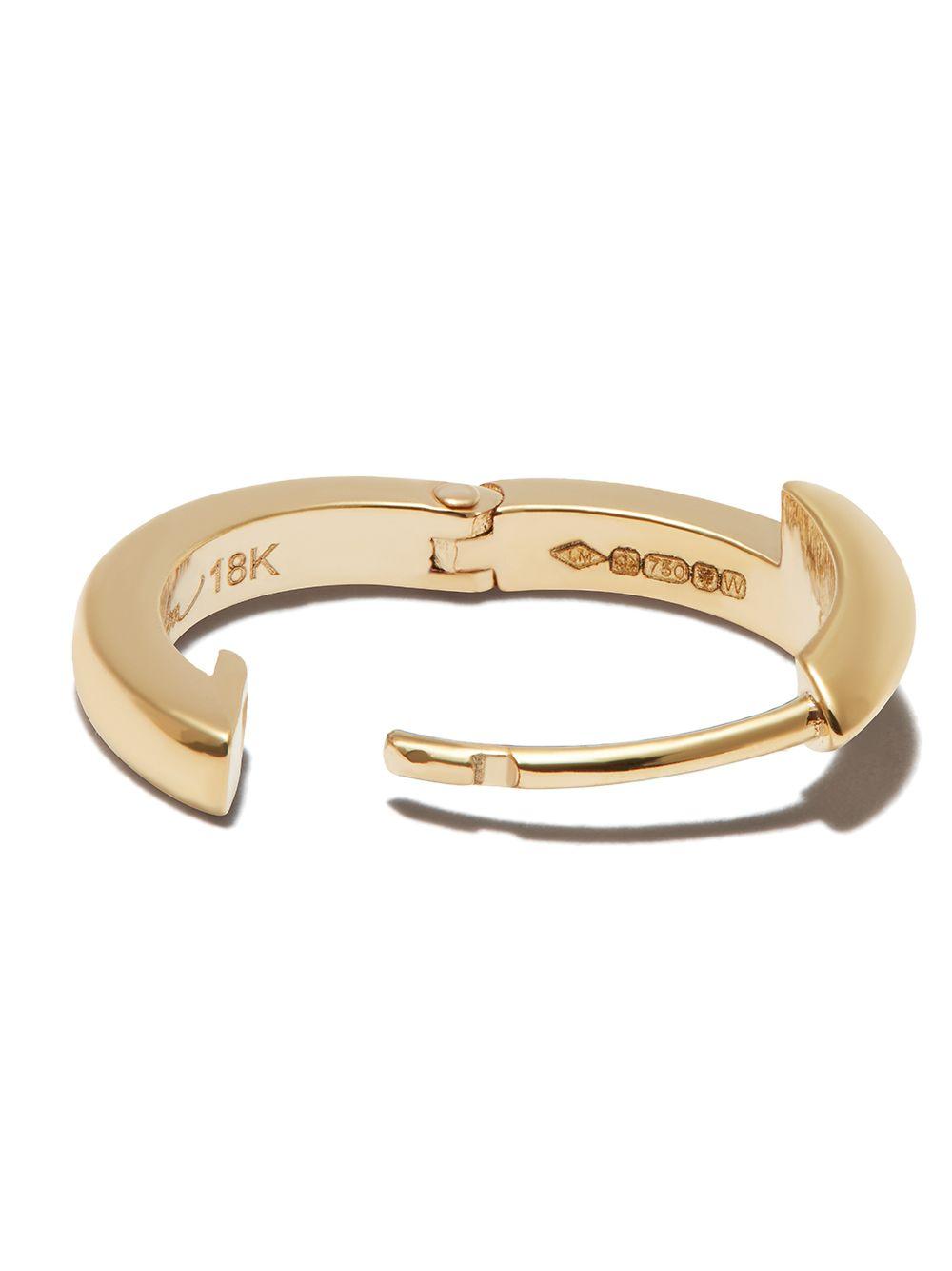 18kt yellow gold Interrupted huggy single earring Product Image