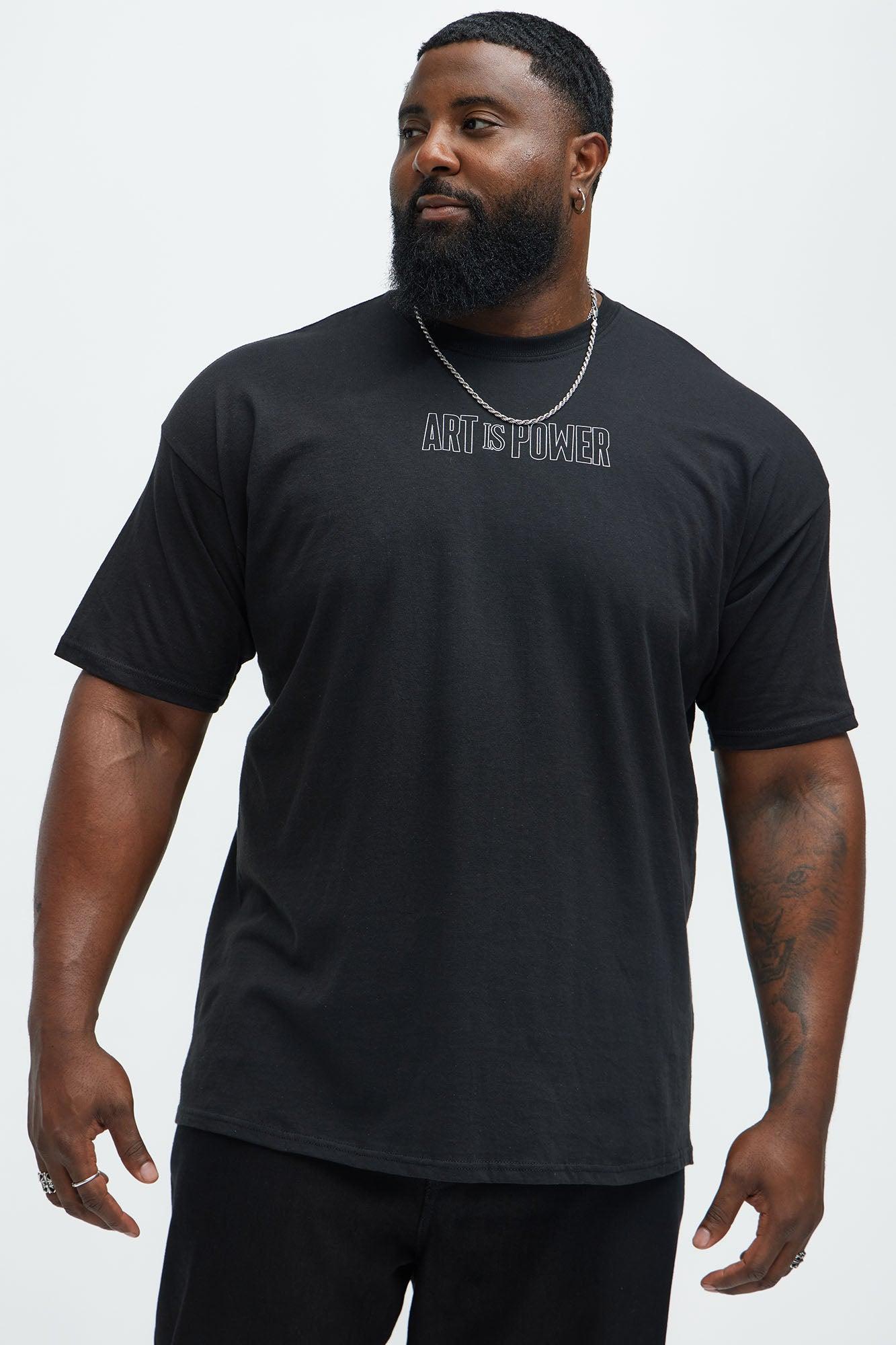 Art Is Power Short Sleeve Tee - Black Product Image