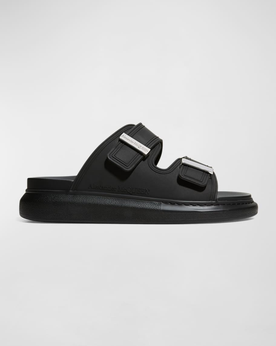 Men's Rubber Double-Buckle Sandals Product Image