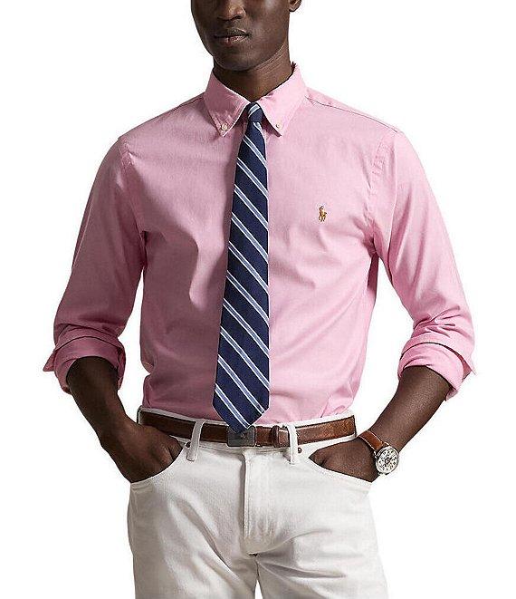 Polo Ralph Lauren Classic Fit Solid Performance Oxford Long Sleeve Woven Shirt Product Image