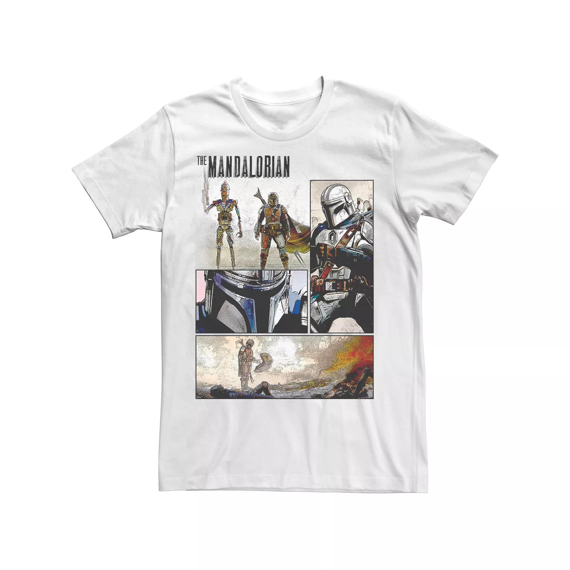 Men's Star Wars Manalorian Comic Panel Tee,  Product Image