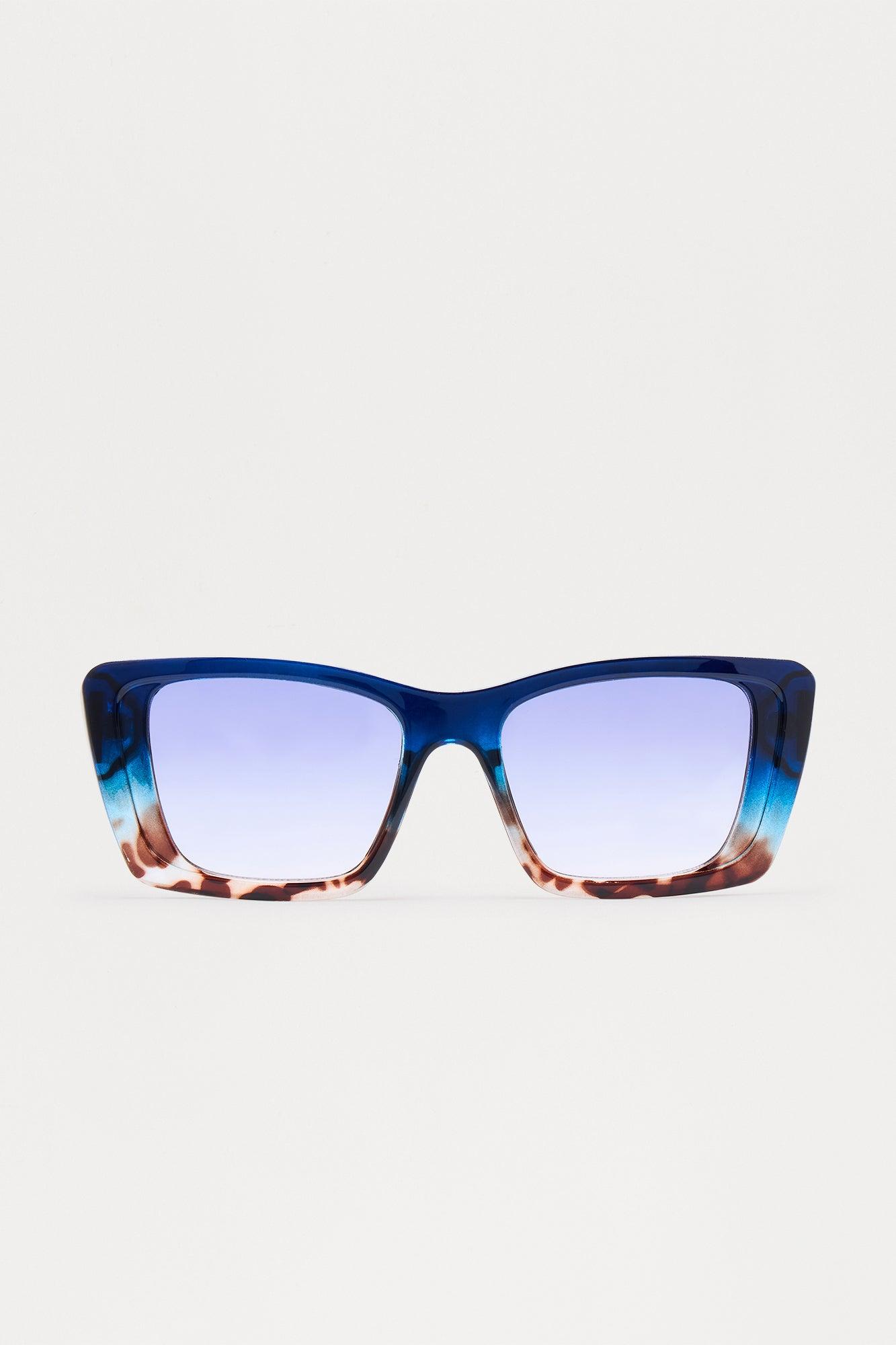 In The City Sunglasses - Tortoise/Blue Product Image