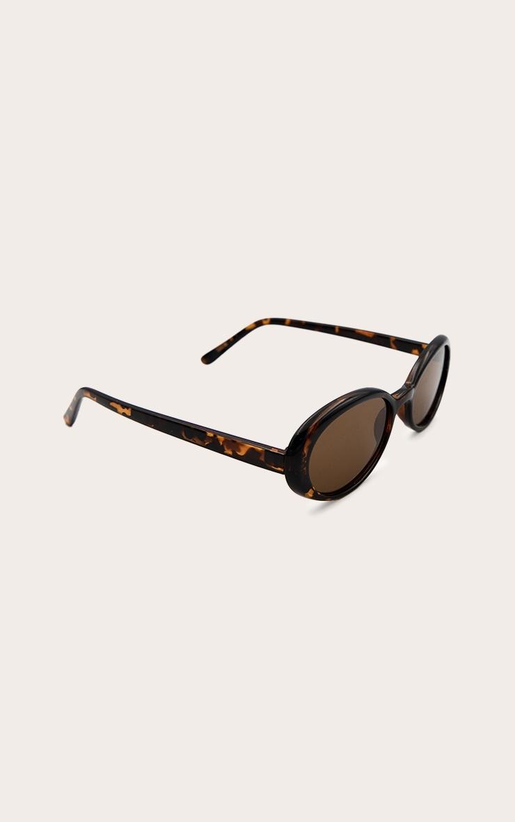 Tortoiseshell Small Oval Sunglasses Product Image