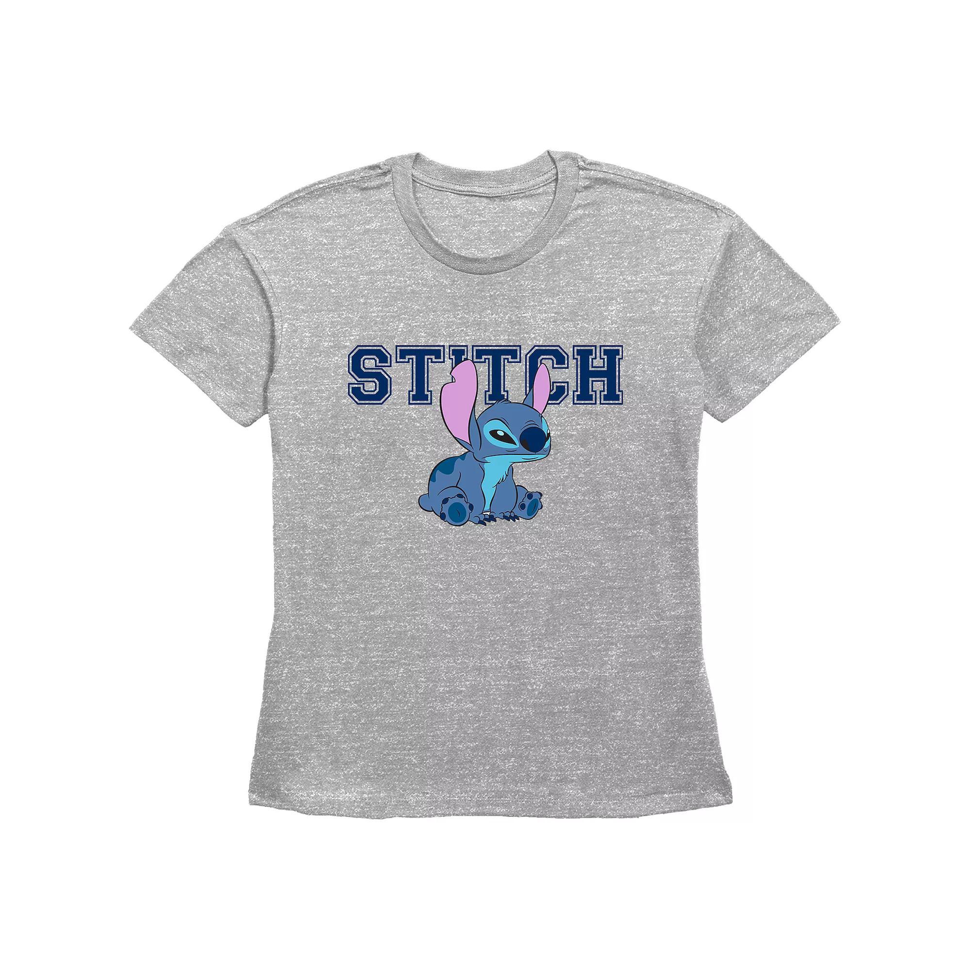 Disney's Lilo & Stitch Angry Sitting Stitch Basic Fit Women's Graphic Tee, Girl's,  Product Image
