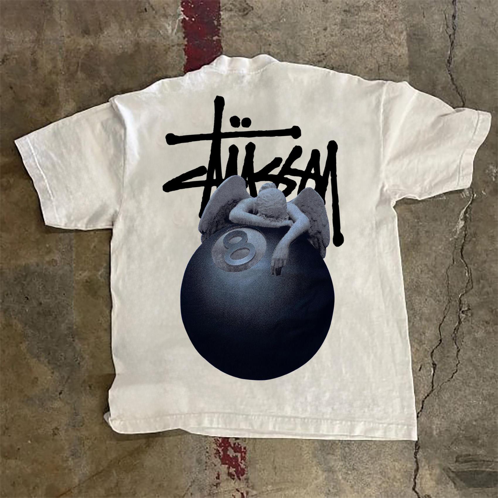 Men's Street Angel Graphic 100% Cotton T-Shirt Product Image