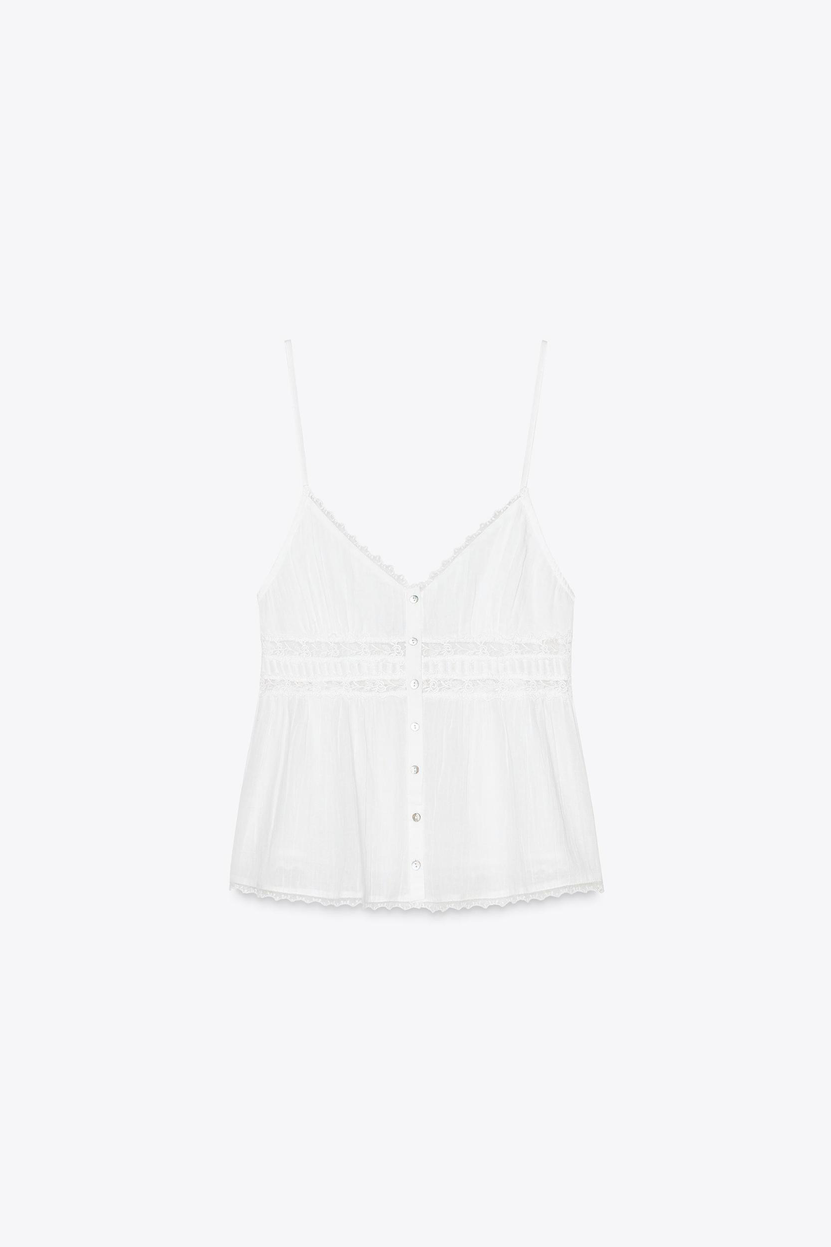 EMBROIDERED LACE TOP Product Image