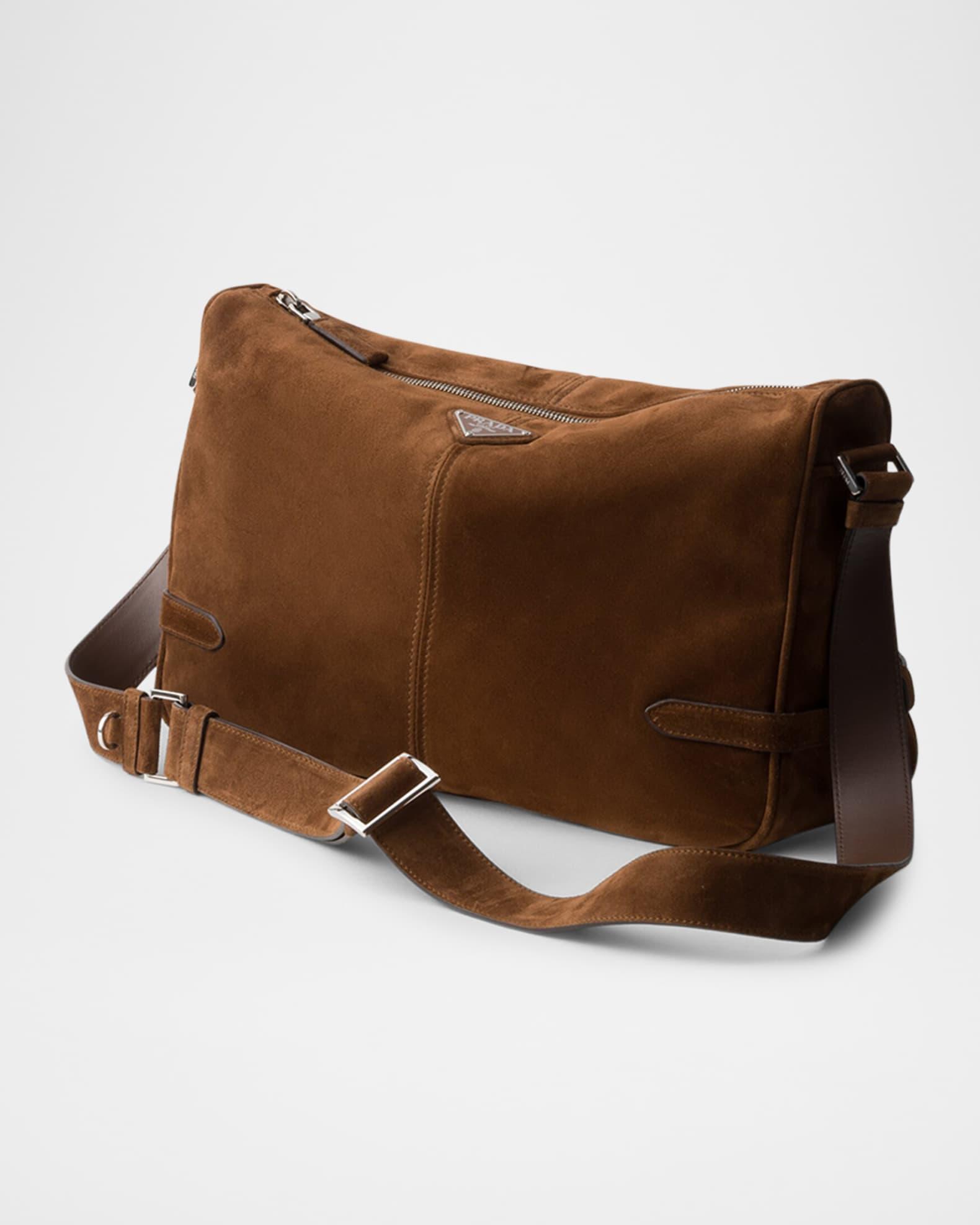 Men's Suede Shoulder Bag Product Image