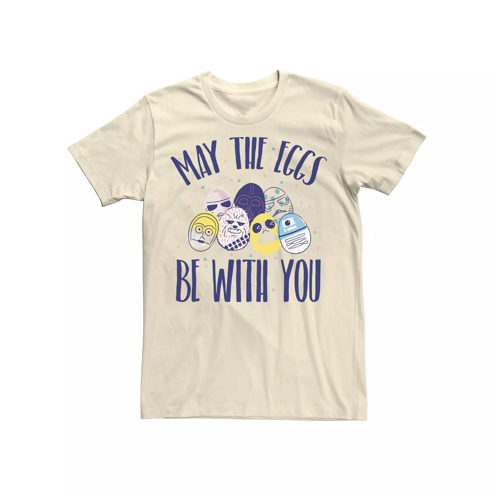 Men's Star Wars Easter May The Eggs Be With You Text Tee,  Product Image