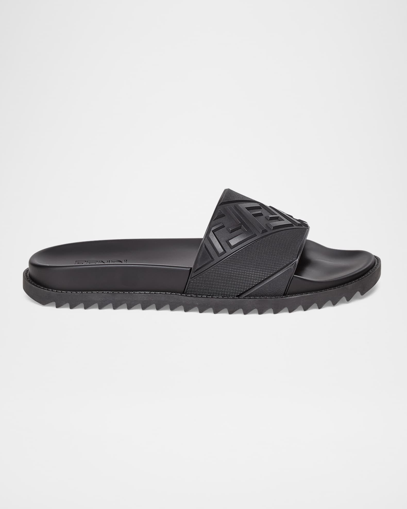 Men's FF Logo Slide Sandals Product Image