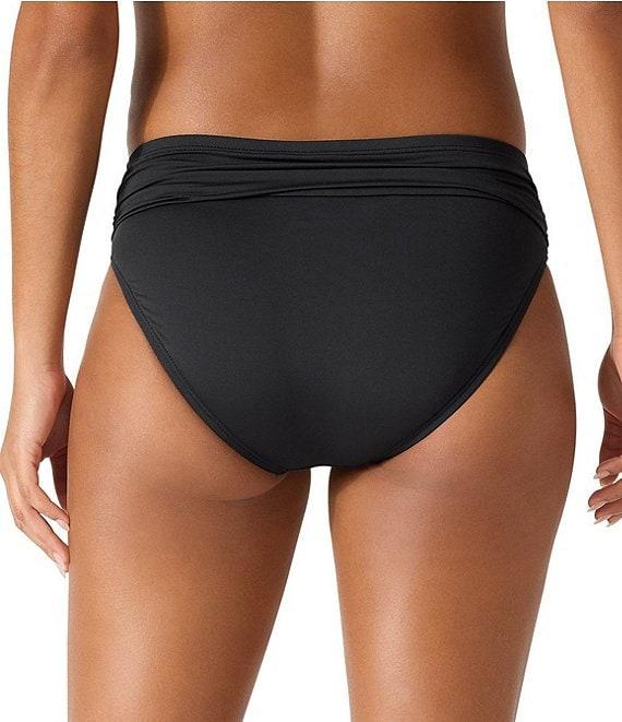 Tommy Bahama Pearl Solids Shirred Hipster Swim Bottom Product Image