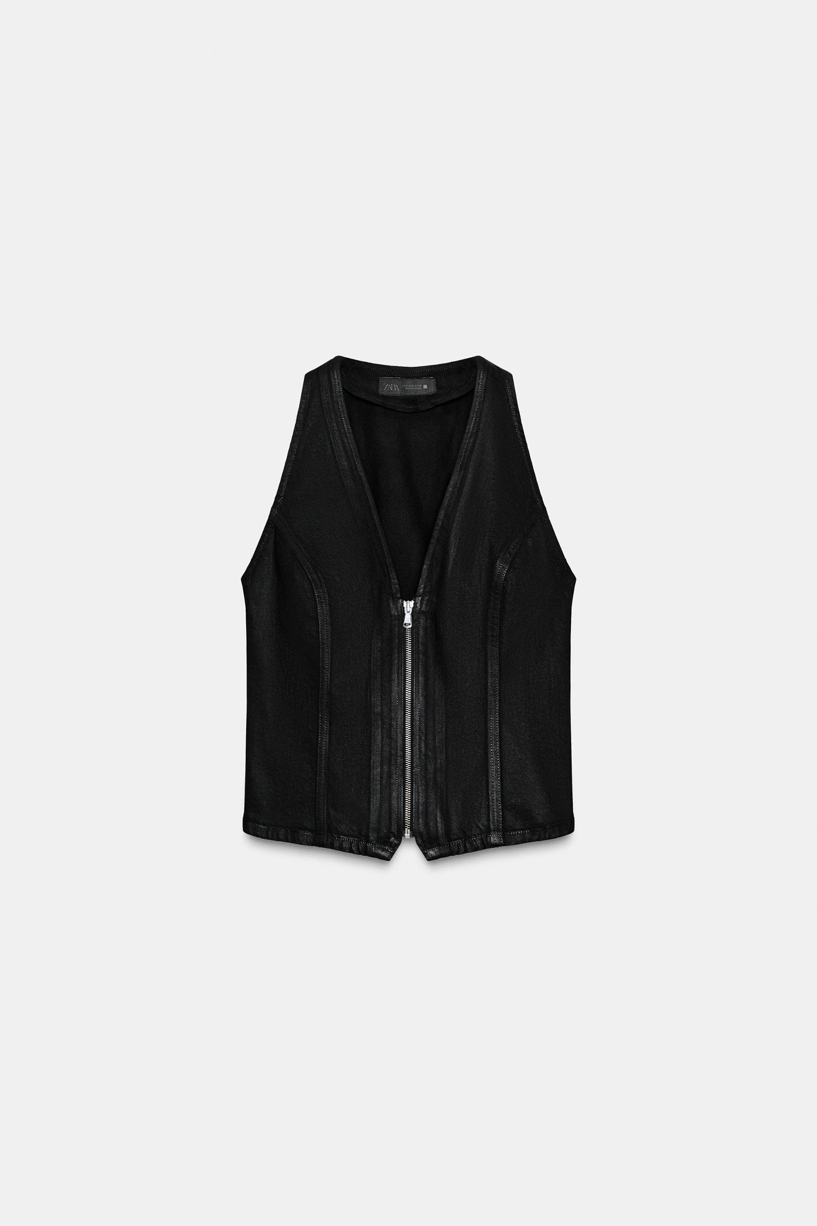 Z1975 COATED DENIM VEST Product Image