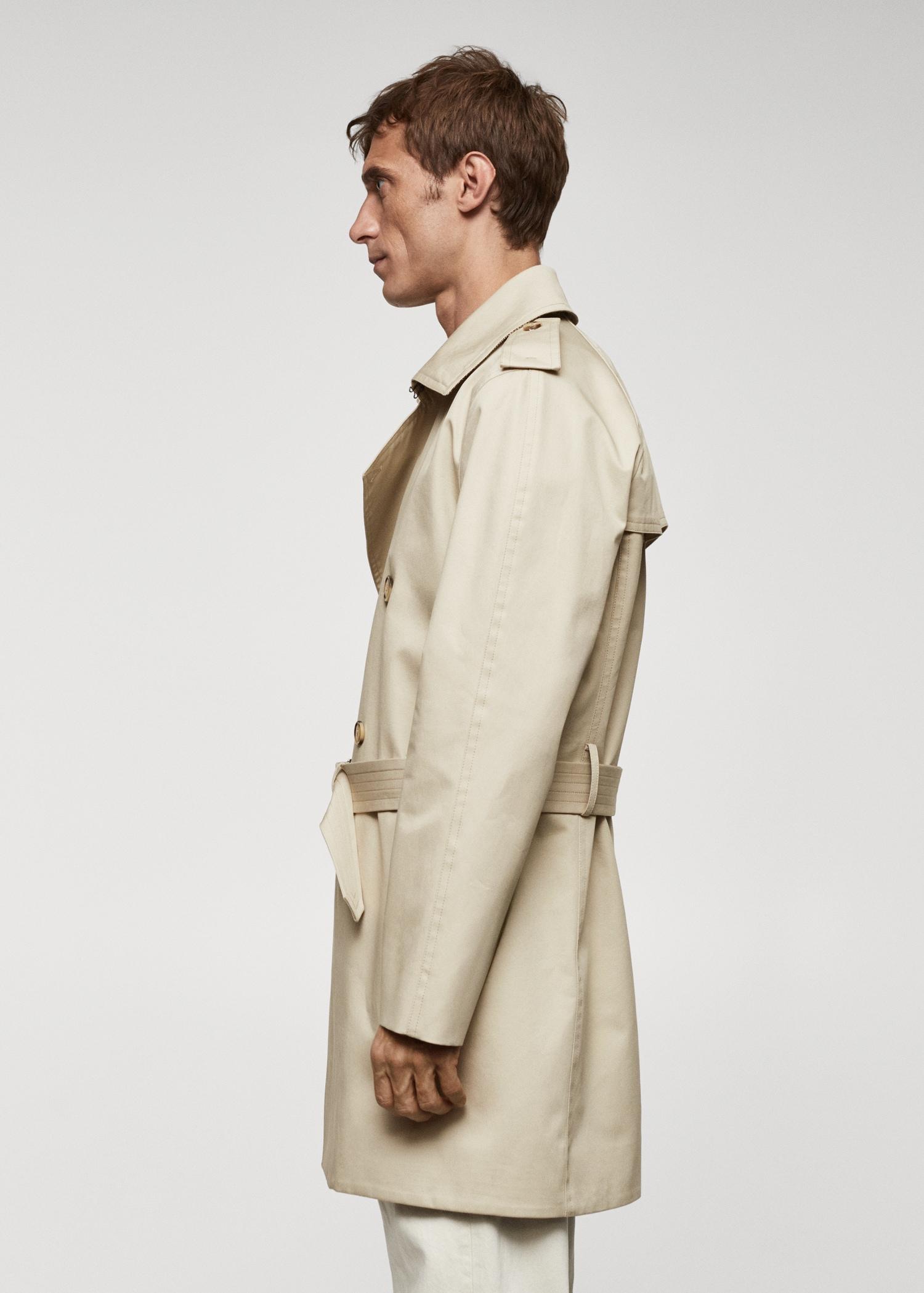 Classic water-repellent trench coat - Men | MANGO USA Product Image