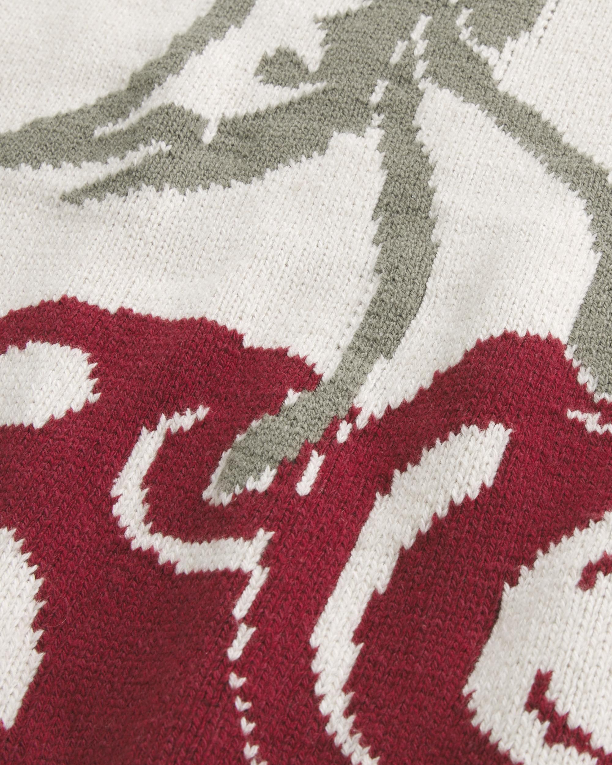 Boxy Cherry Graphic Crew Sweater Product Image