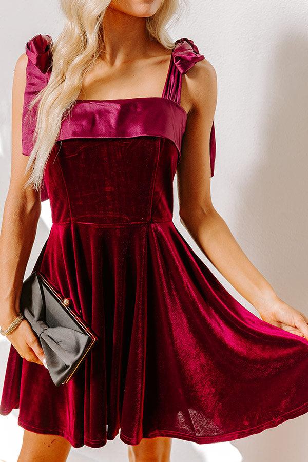 Twilight Gatherings Velvet Mini Dress Product Image