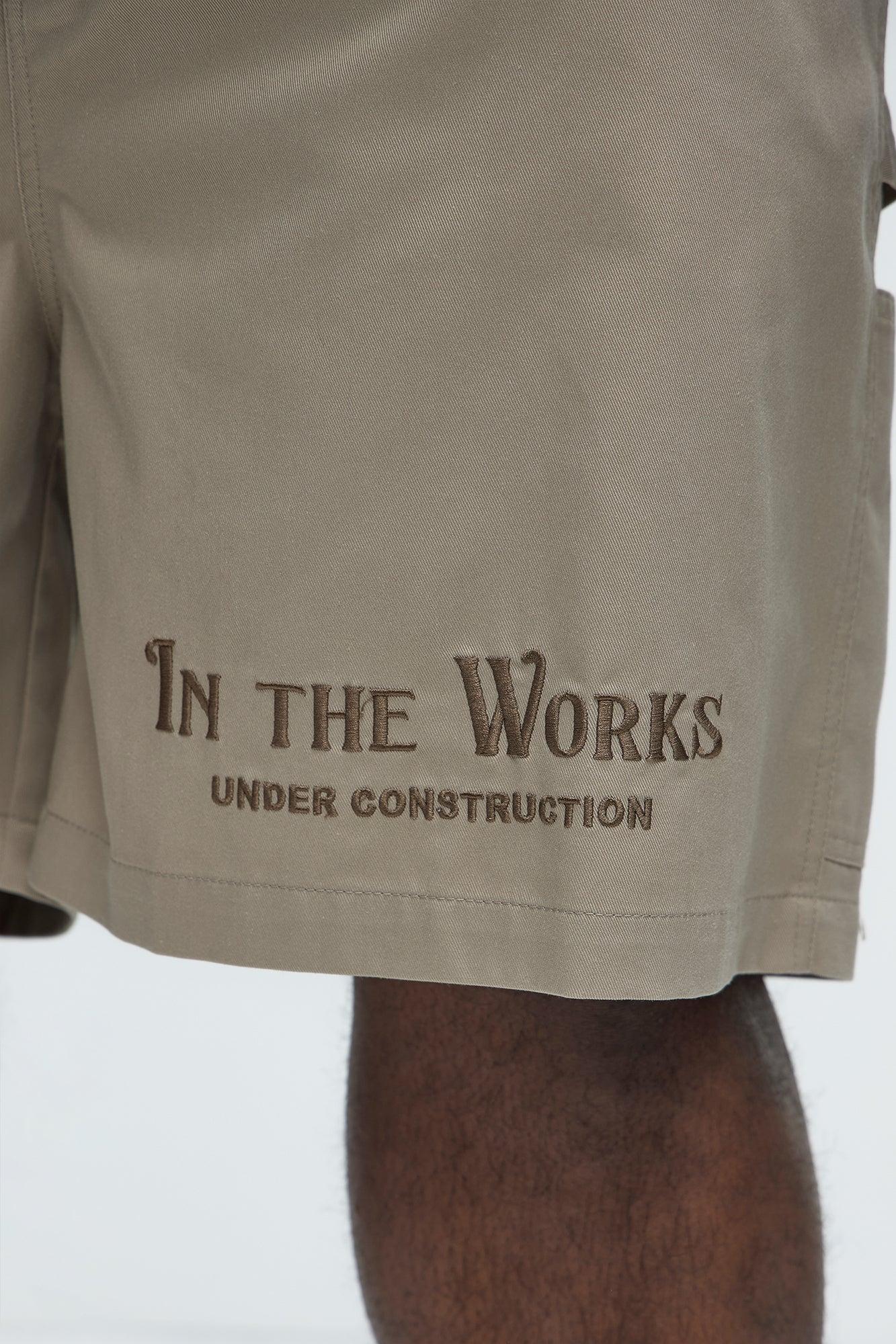 In The Works Relaxed Shorts - Stone Product Image