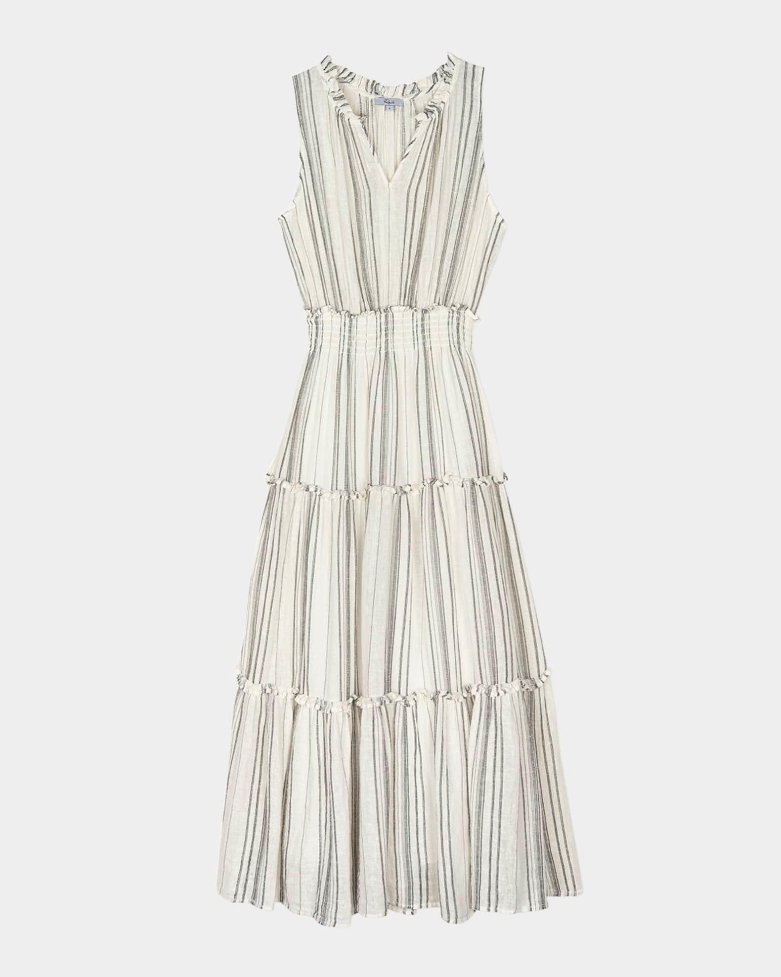 Loulou Striped Midi Dress Product Image