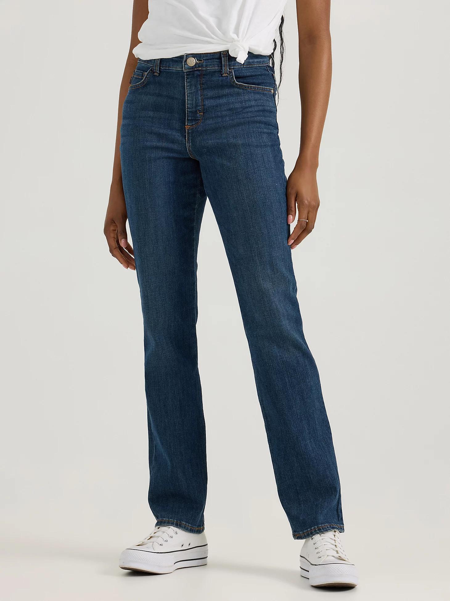 Women's Instantly Slims Relaxed Fit Straight Leg Jean | Women's Jeans | Lee® Product Image