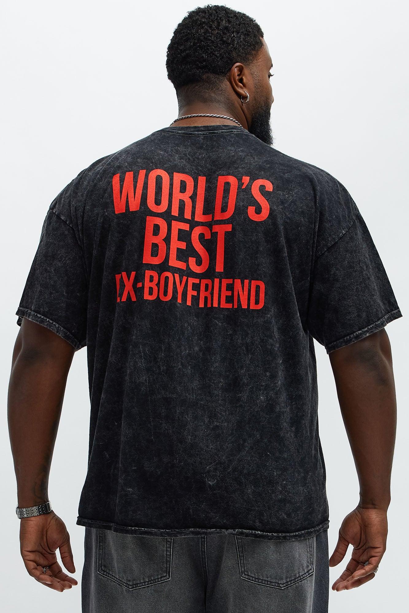 World's Best Ex-Boyfriend Short Sleeve Tee - Black Wash Male Product Image