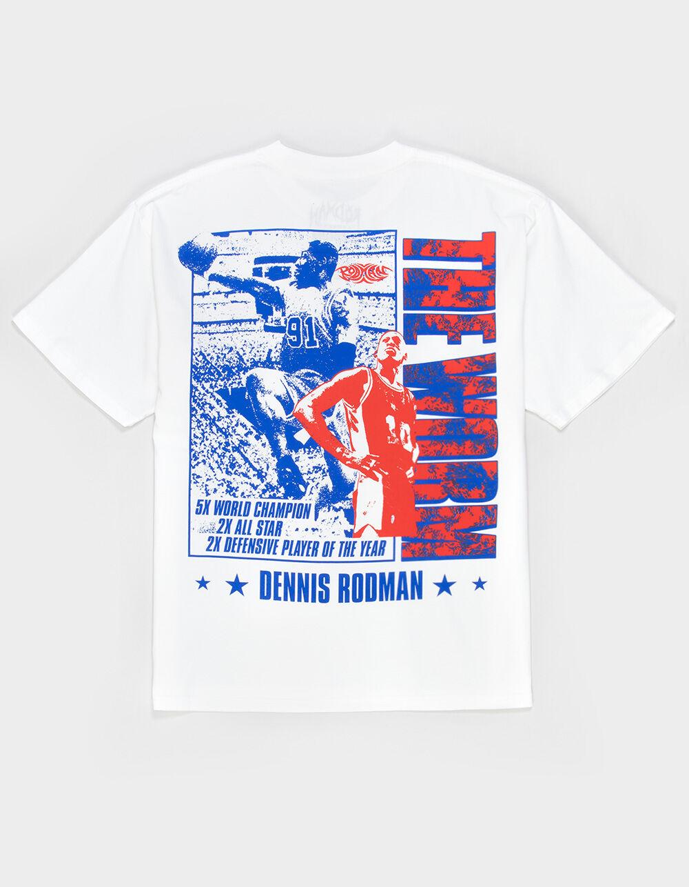 RODMAN Worm Poster Mens Boxy Tee - WHITE Product Image
